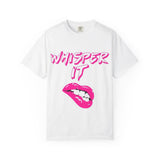 Whisper Lips Unisex Garment-Dyed T-shirt - snazzymerch