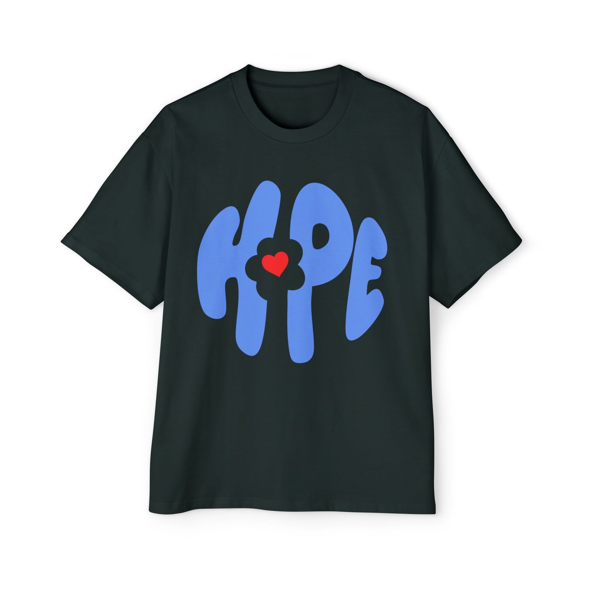 Heart of Hope Retro Men's Heavy Oversized Tee - snazzymerch