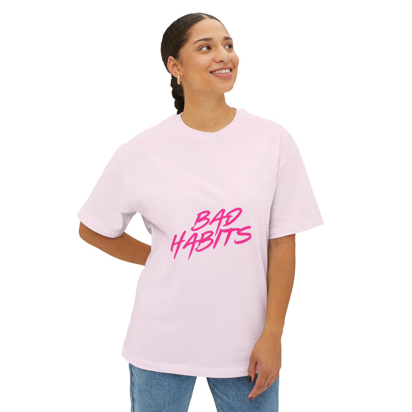 Sun and Waves Minimalist Oversized Boxy Tee Printify