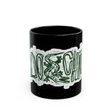 Lizard Lettering Black Mug (11oz, 15oz) - snazzymerch