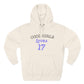 Love for 17 Graphic Three-Panel Fleece Hoodie - snazzymerch