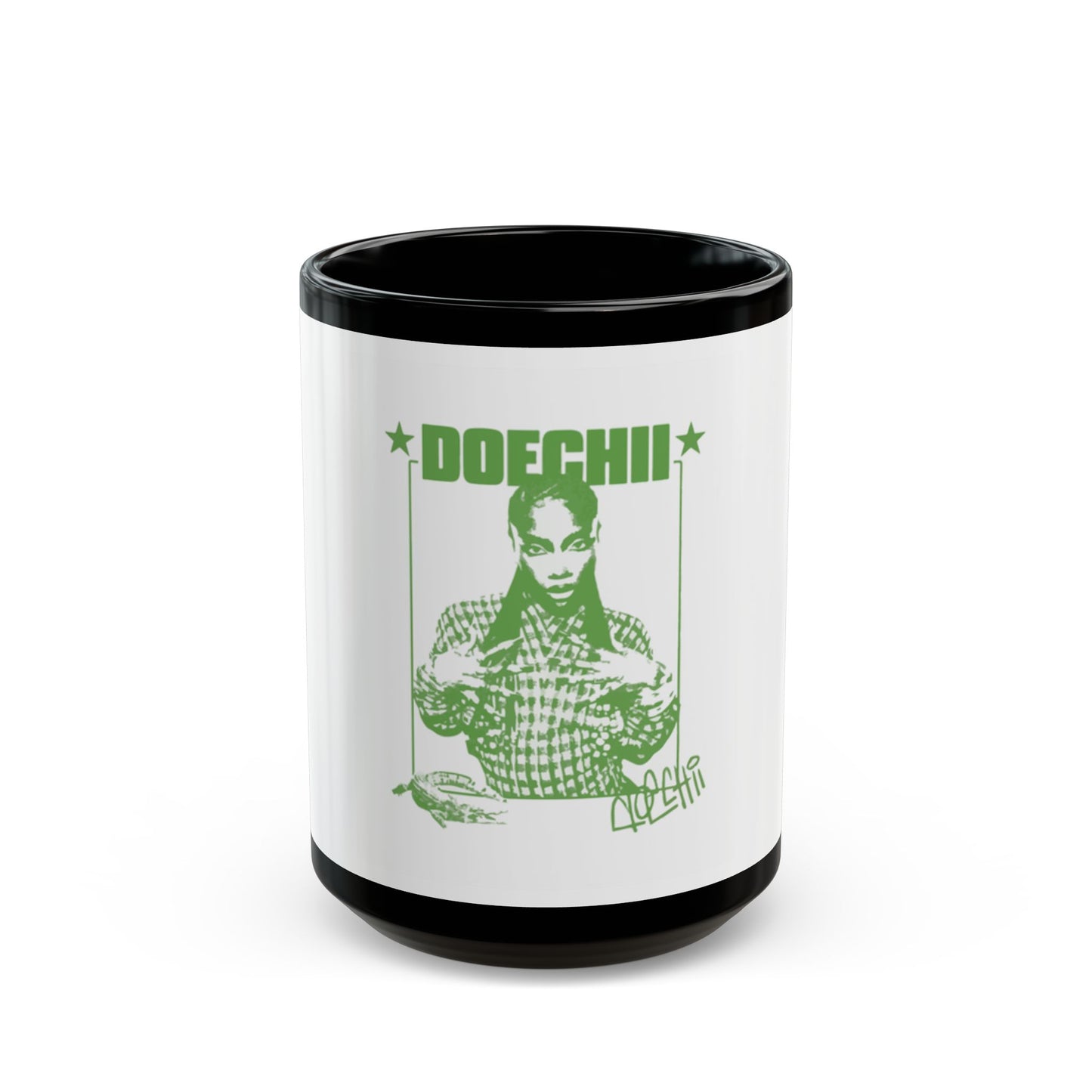 Star Frame Black Mug (11oz, 15oz) - snazzymerch