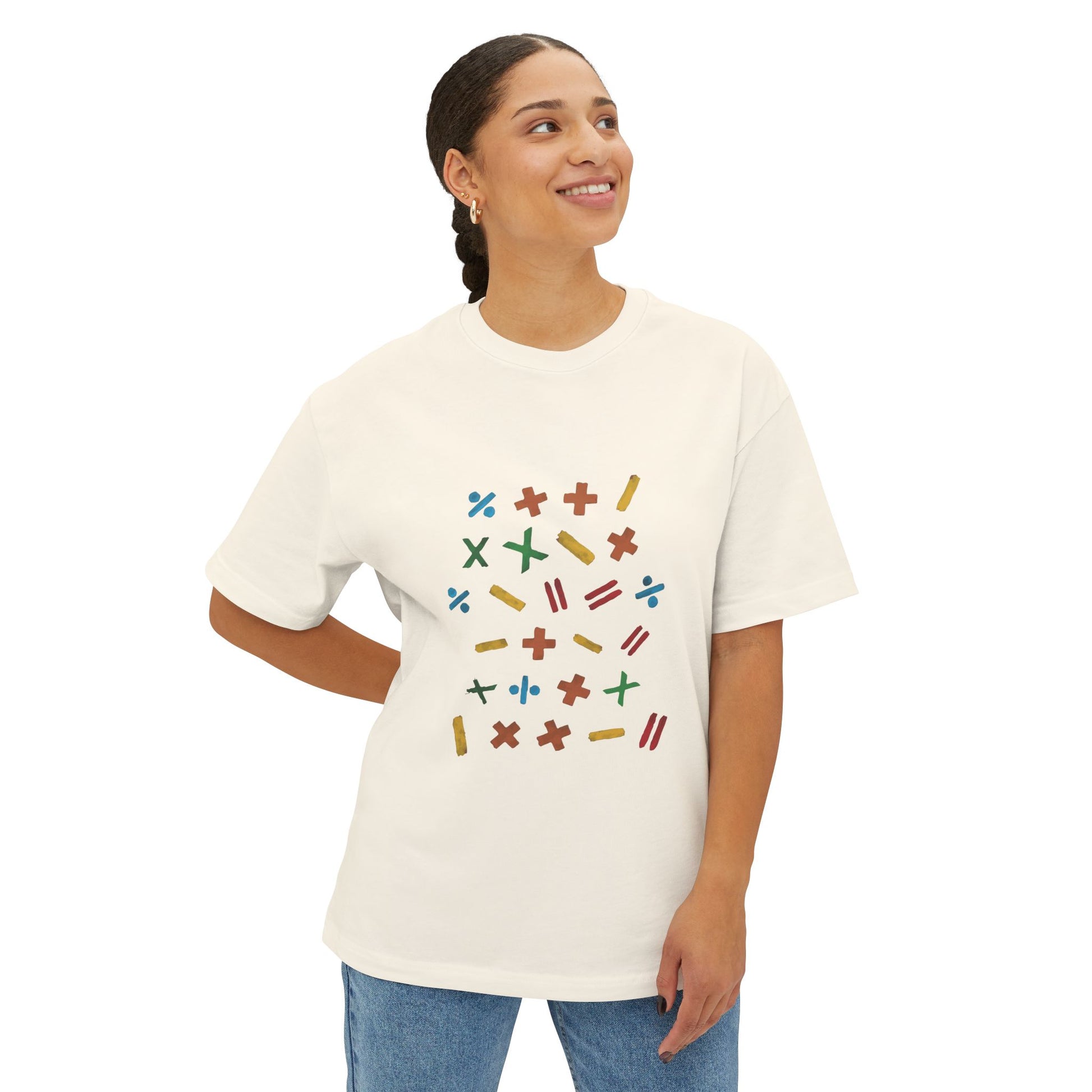 Minimalist Paw Print Oversized Boxy Tee Printify