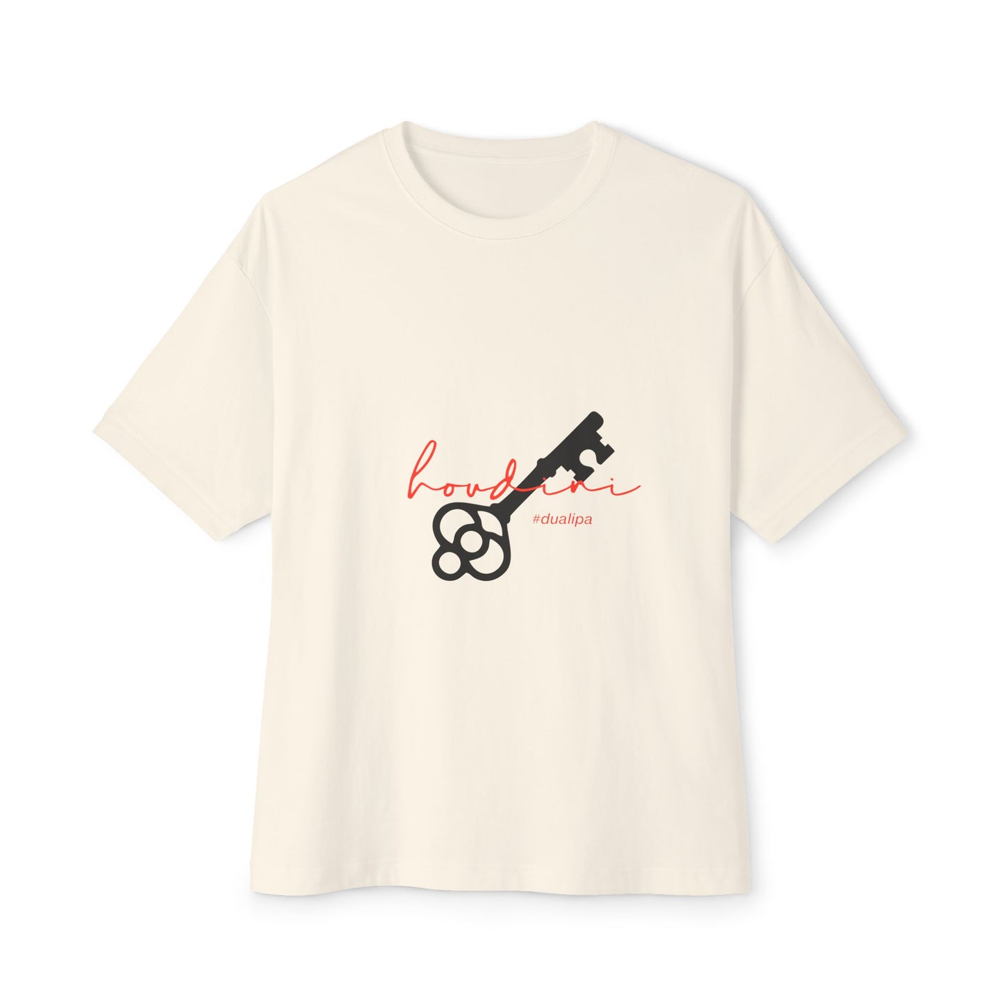 Cursive Spell “Houdini” Unisex Oversized Boxy Tee - snazzymerch