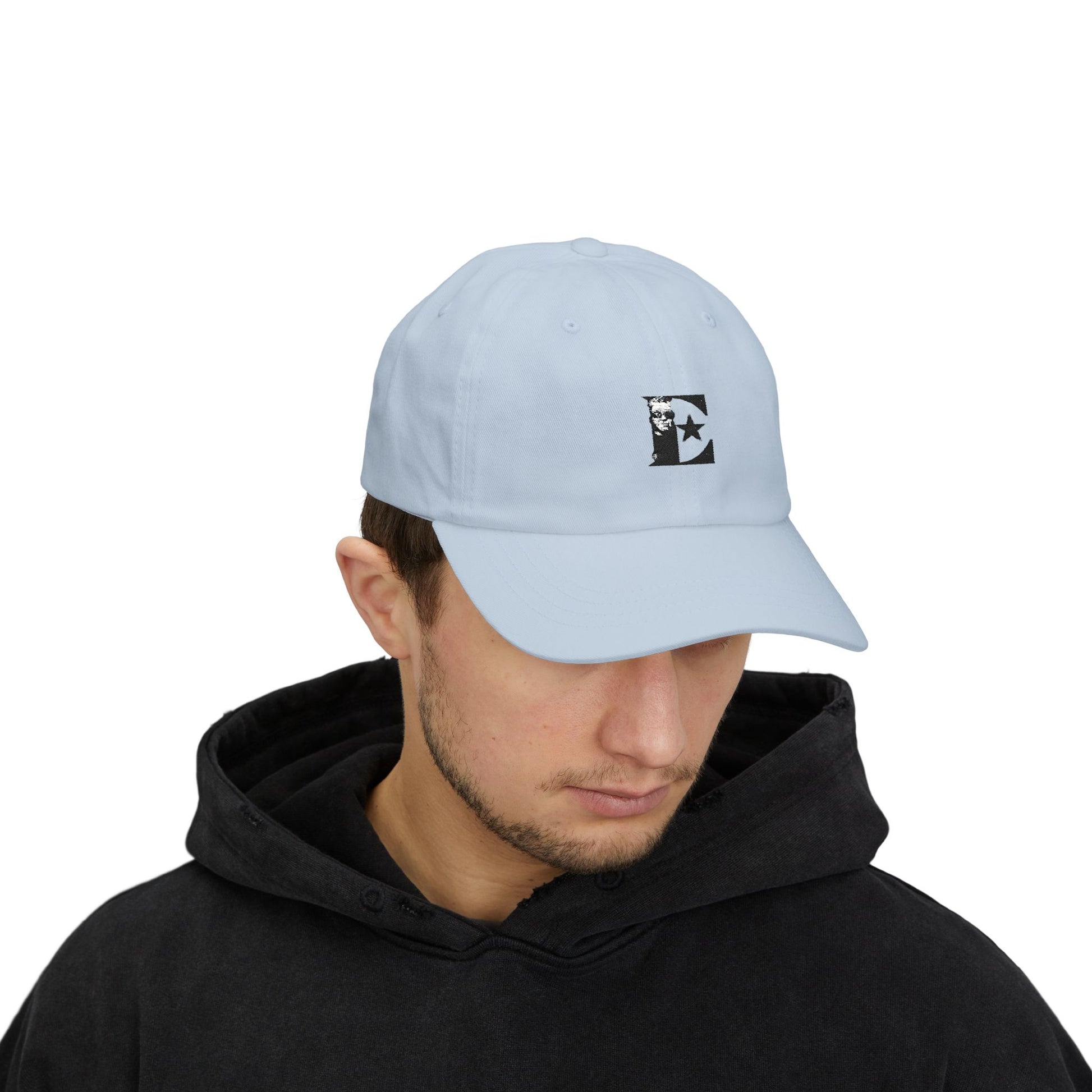 Black & White Portrait Classic Dad Cap - snazzymerch