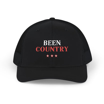 Red Country Western Star Snapback Trucker Cap (Embroidery) - snazzymerch