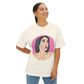 Pop-Art Crying Girl Unisex Oversized Boxy Tee - snazzymerch