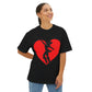 Heart & Cowgirl Unisex Oversized Boxy Tee - snazzymerch