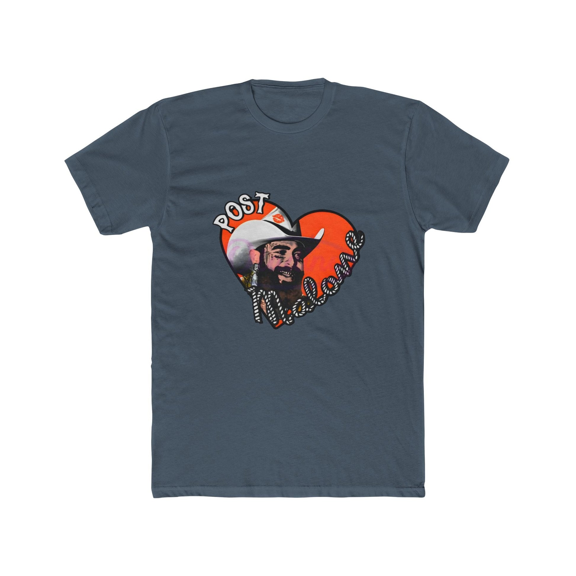 Unisex Cotton Tee – Post Malone Heart Design Printify