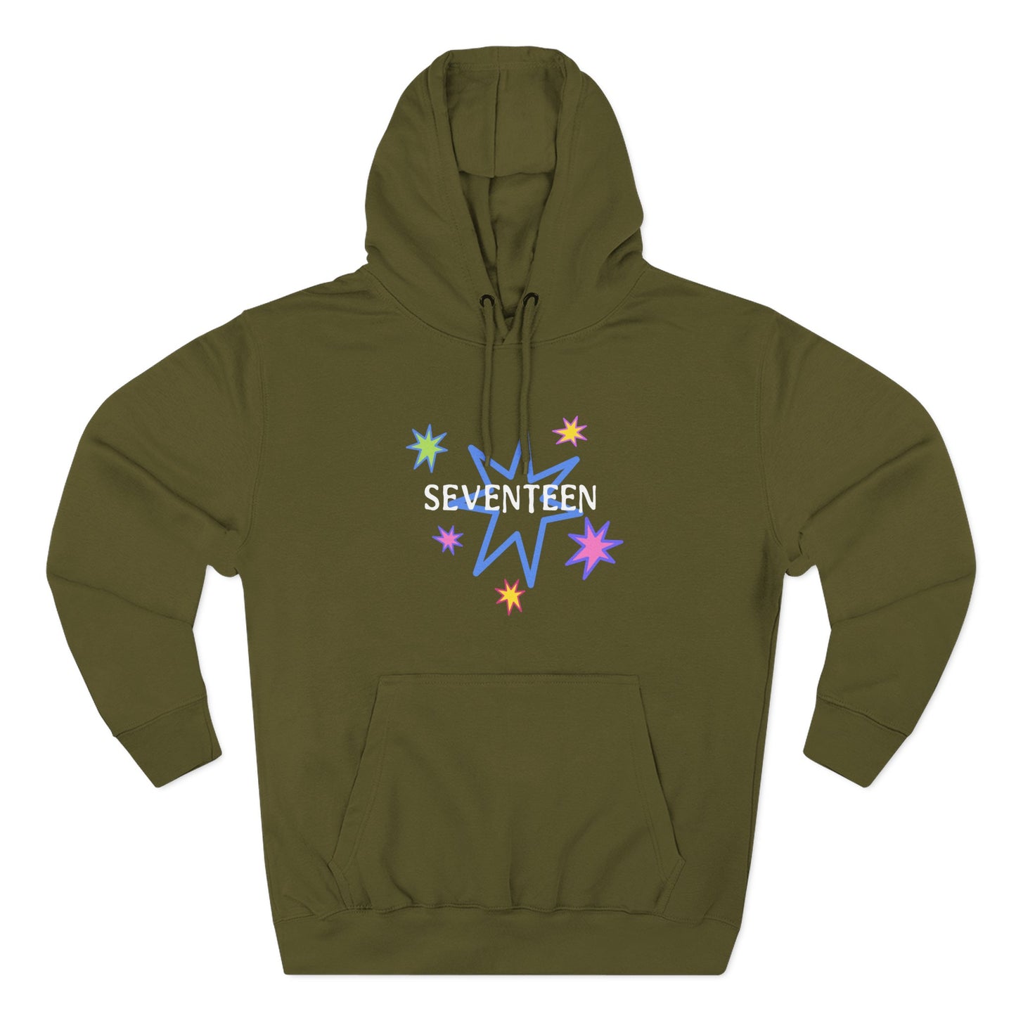 Starlight Seventeen Three-Panel Fleece Hoodie - snazzymerch