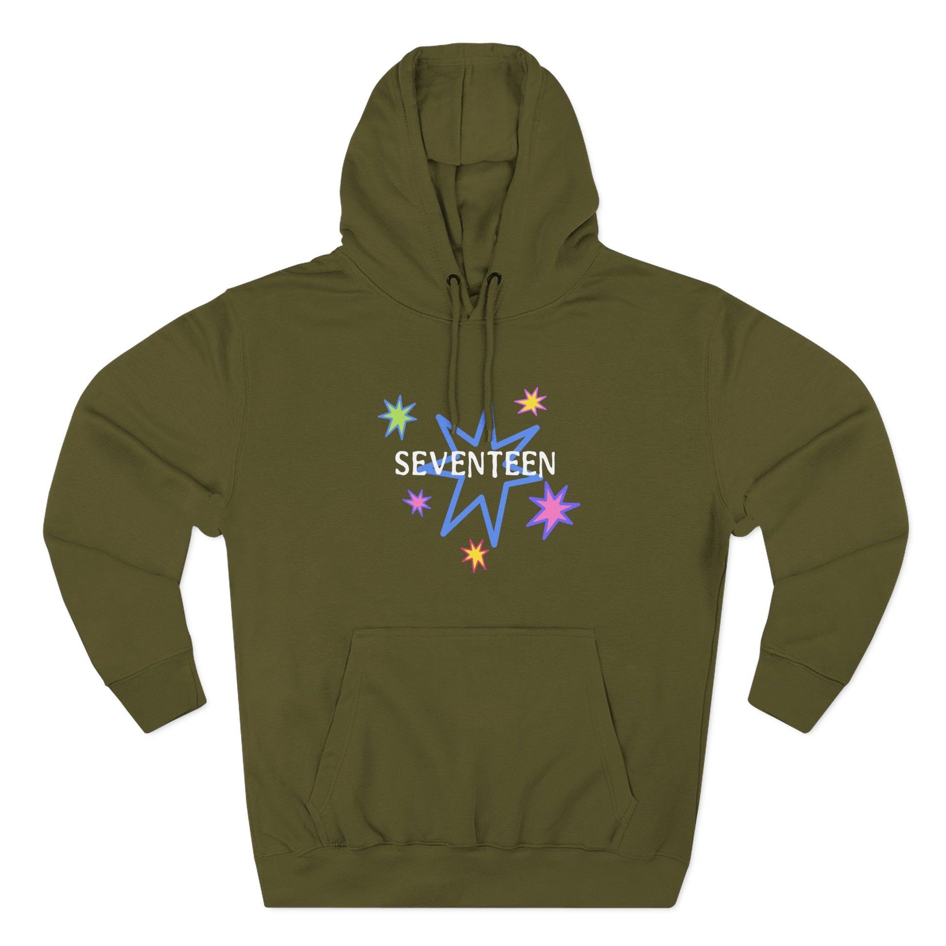 Starlight Seventeen Three-Panel Fleece Hoodie - snazzymerch