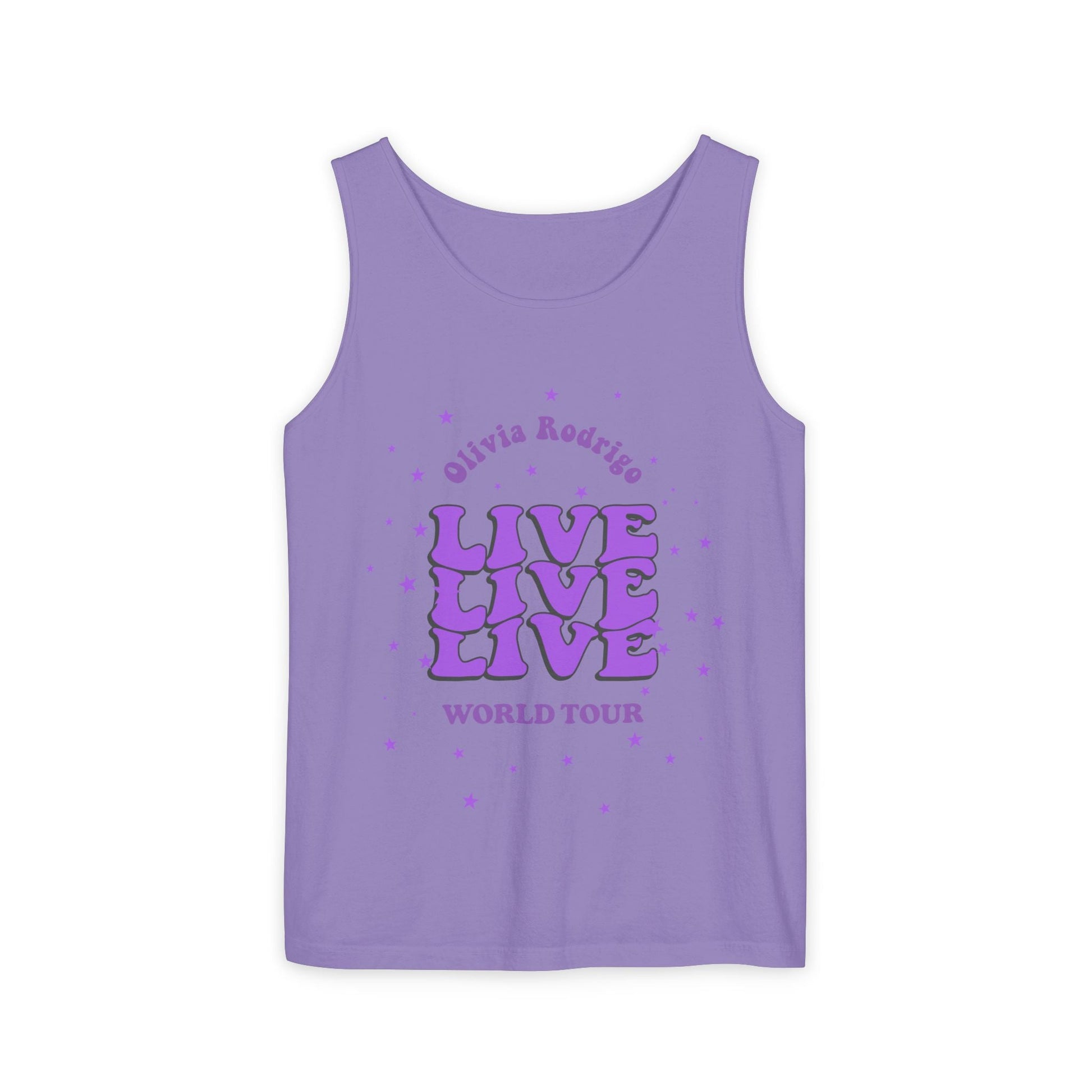 Olivia Rodrigo Live World Tour-Dyed Tank Top Printify