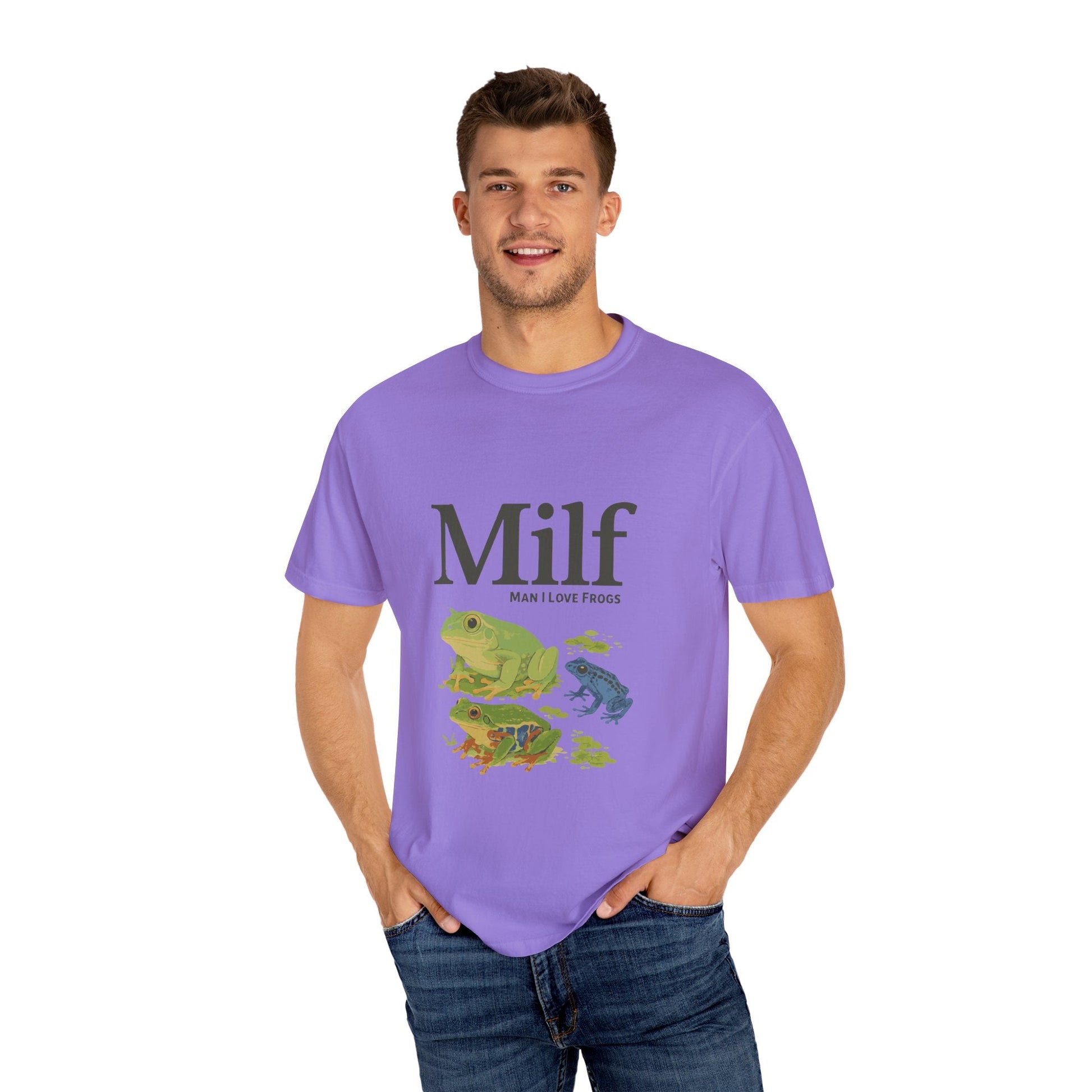 Unisex Garment-Dyed T-shirt – Snazzy Funny Milf Edition Printify