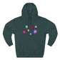 Rainbow Spark Burst Three-Panel Fleece Hoodie - snazzymerch