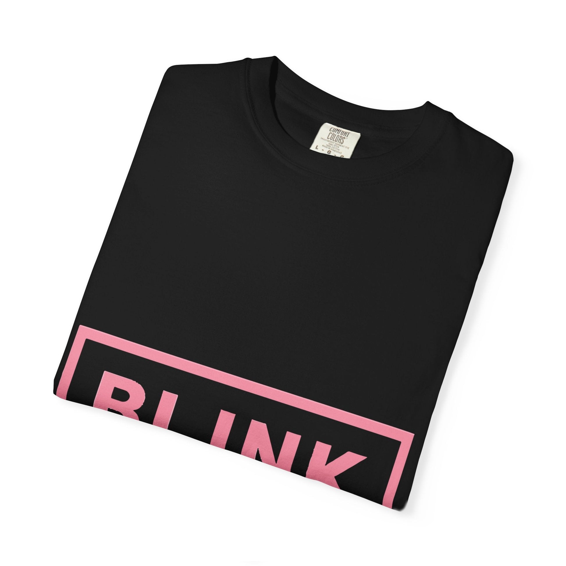 Minimal BLINK Logo – Dyed T-shirt Printify