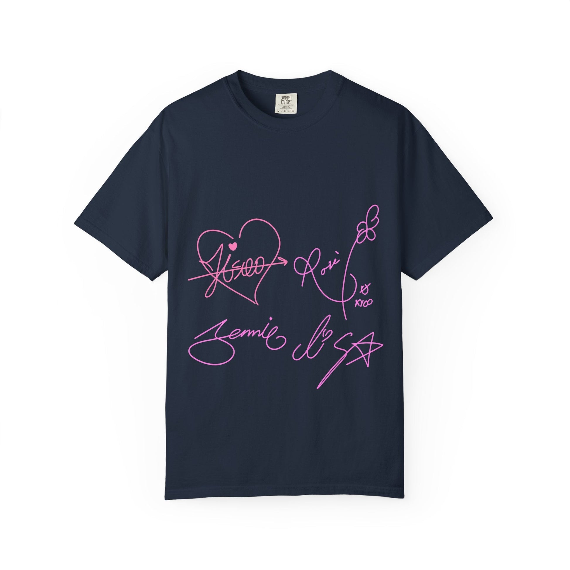 Signature Autograph – Dyed T-shirt Printify