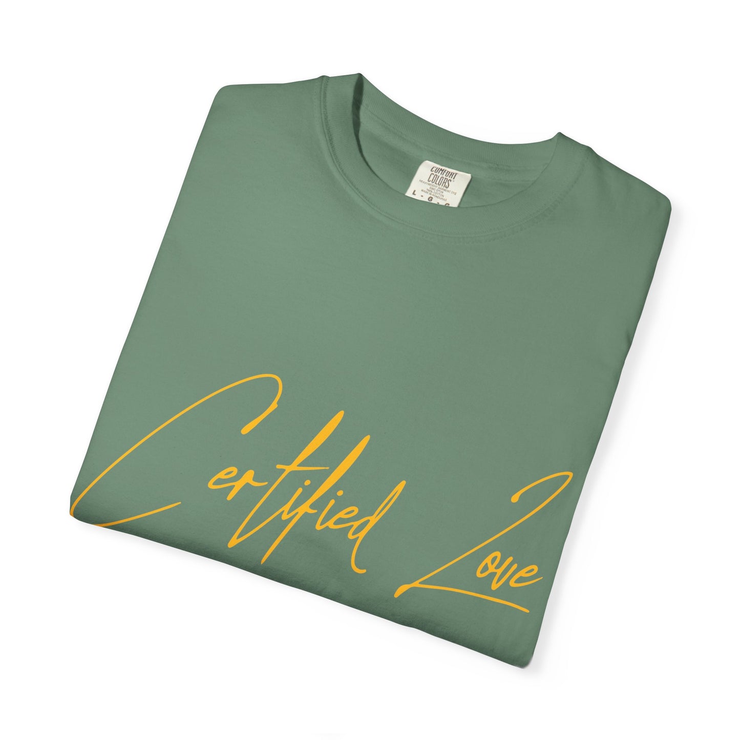 Certified Lover Boy Script Dyed Tshirt Printify