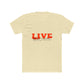 Retro Live Lettering Print Unisex Cotton Tee - snazzymerch