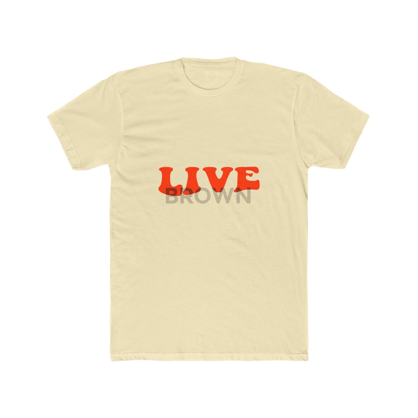 Retro Live Lettering Print Unisex Cotton Tee - snazzymerch