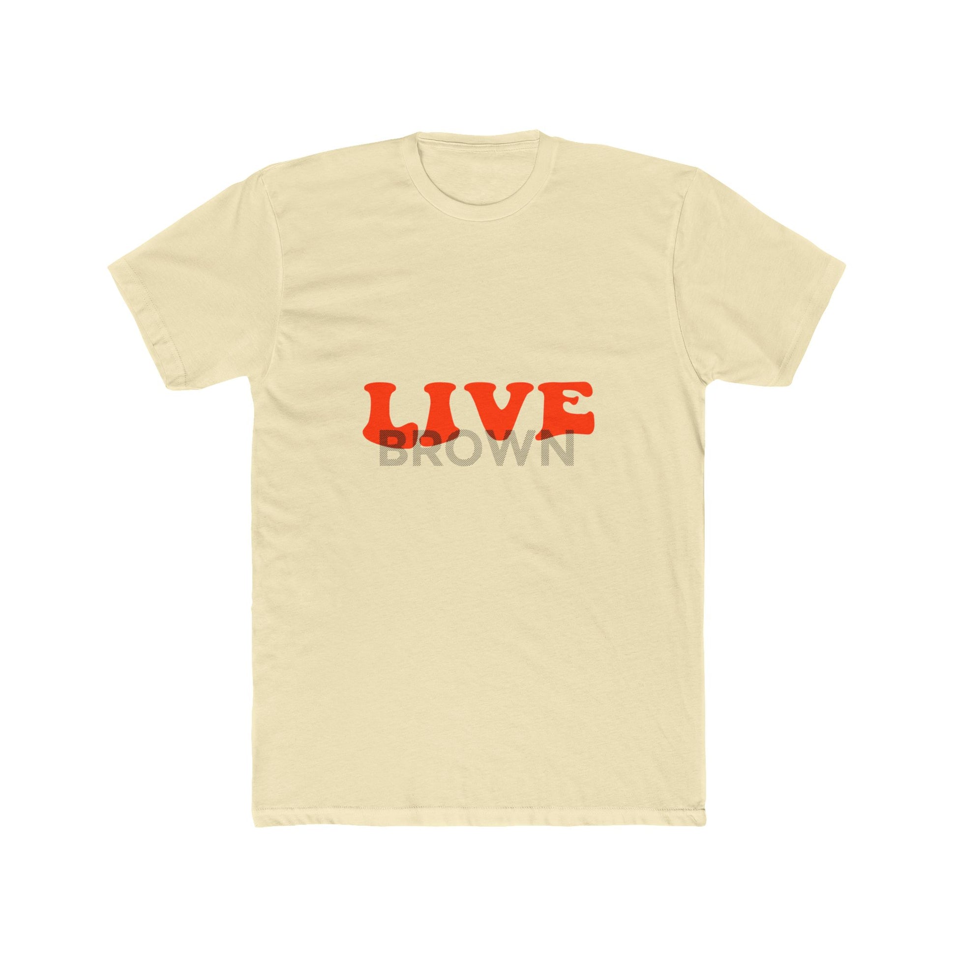 Retro Live Lettering Print Unisex Cotton Tee - snazzymerch