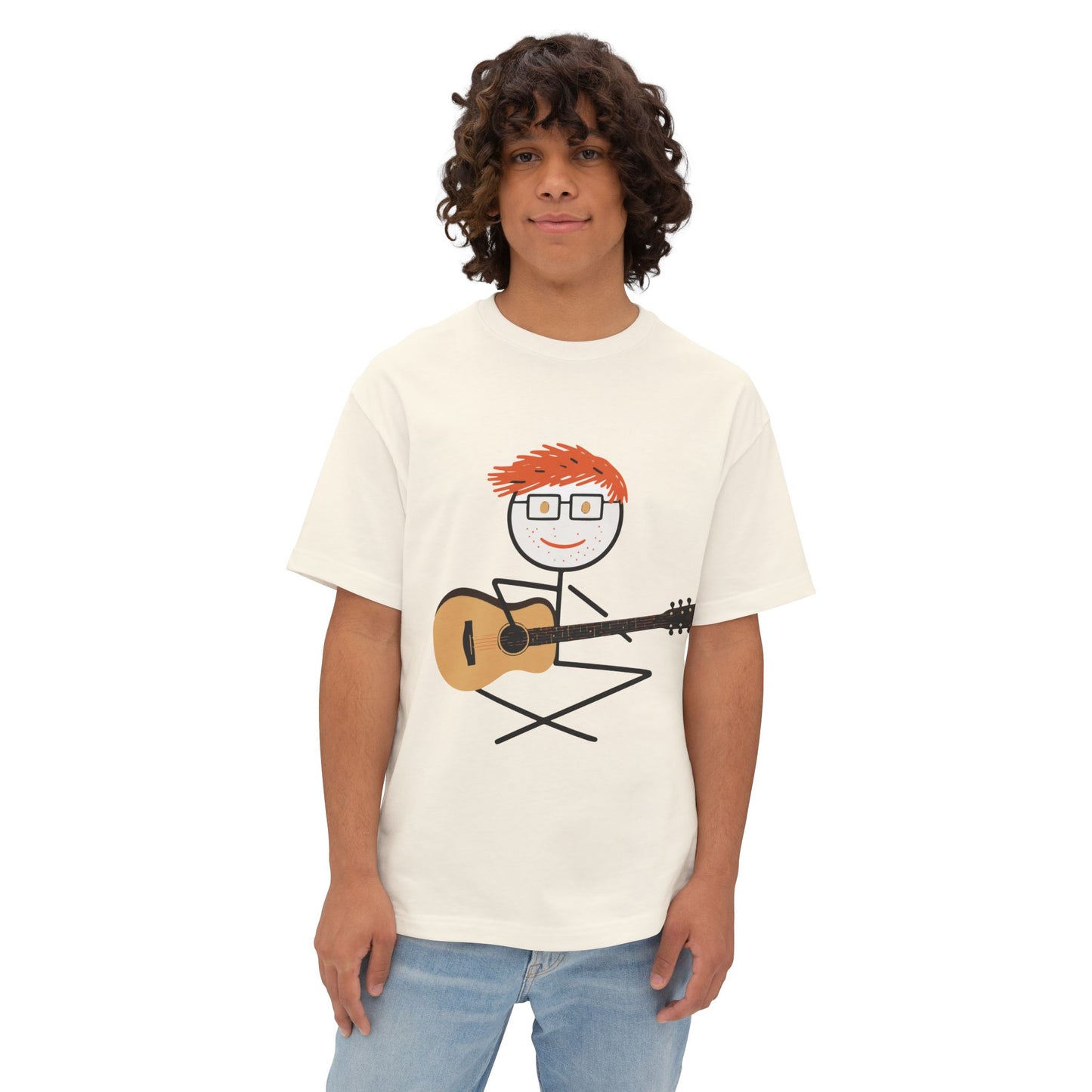 Ed Sheeran Guitar Boxy Tee | Oversized Fit