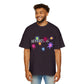Rainbow Spark Burst Men's Heavy Oversized Tee - snazzymerch