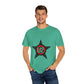 Retro Star Emblem Unisex Garment-Dyed T-shirt - snazzymerch