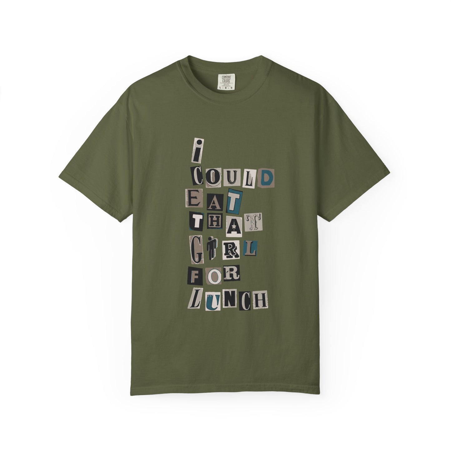 Billie Eilish Inspired Dyed T-shirt – Mixed Message Collage Edition Printify