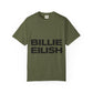 Billie Eilish Inspired Dyed T-shirt – Stacked Glow Text Edition Printify