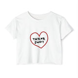 Heartbeats & Midnights Women's Festival Crop Top - snazzymerch