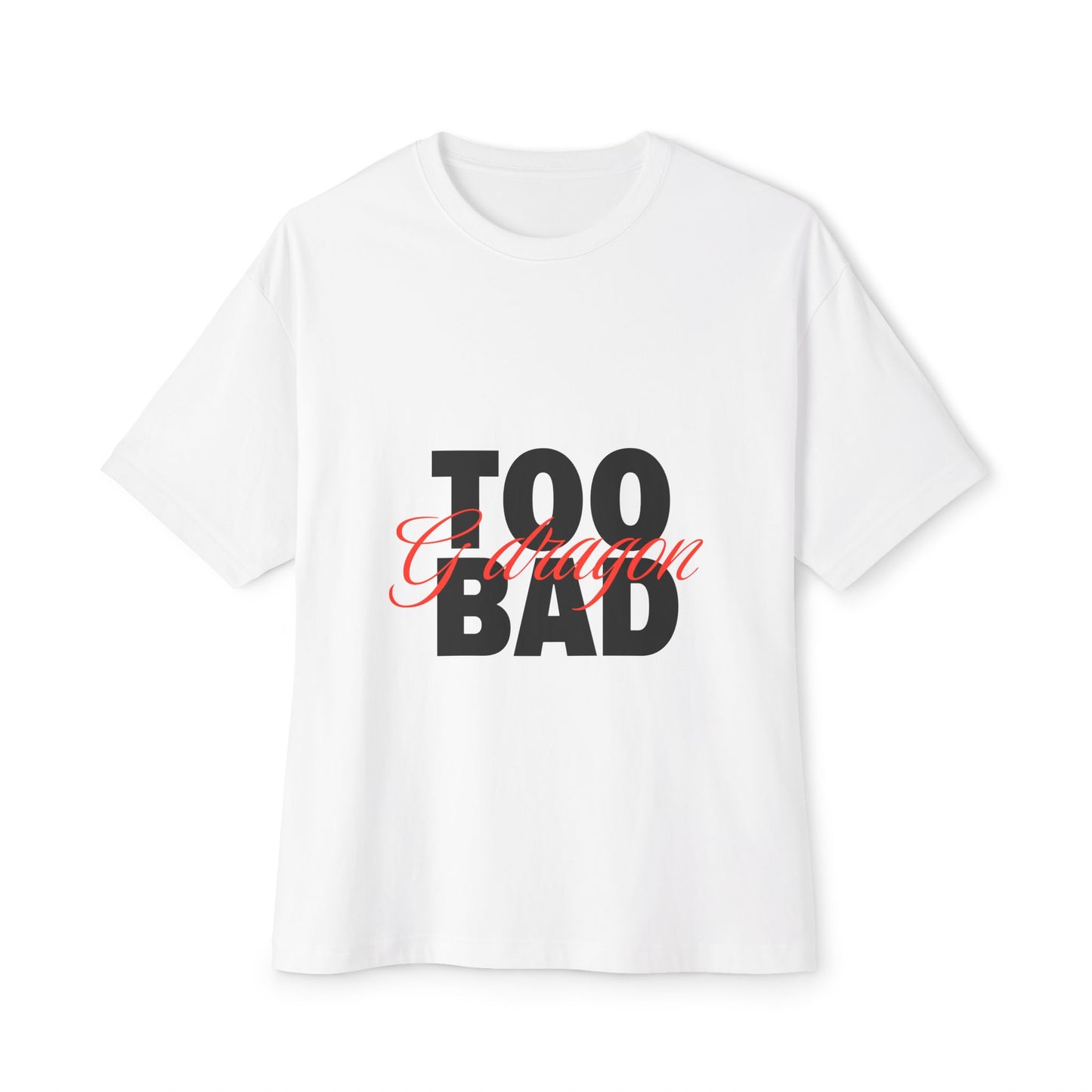 Signature Flame Script Unisex Oversized Boxy Tee - snazzymerch