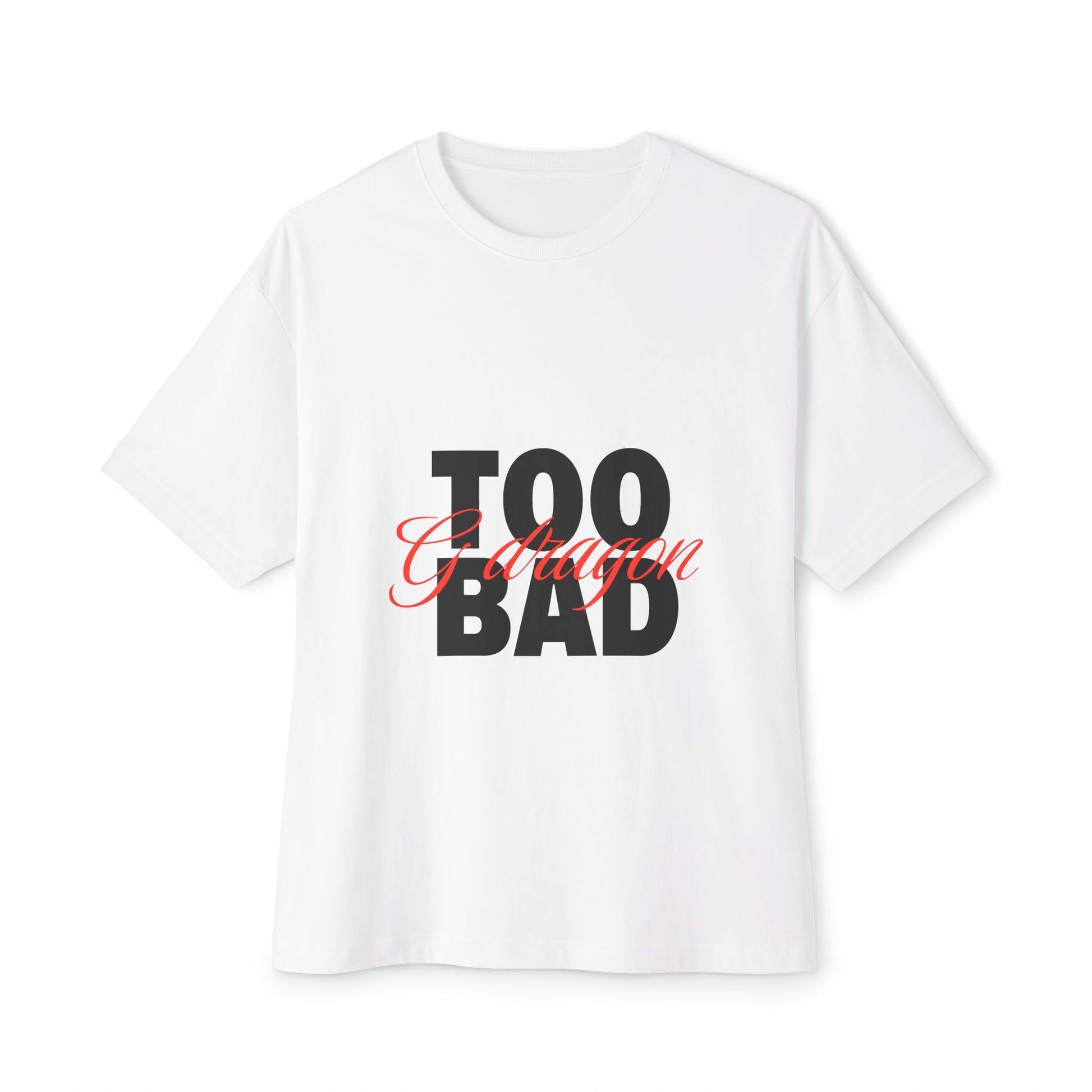 Signature Flame Script Unisex Oversized Boxy Tee - snazzymerch