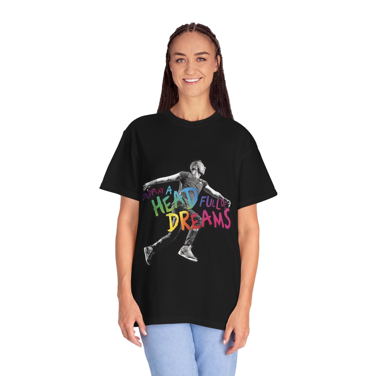 Unisex Garment-Dyed T-Shirt Inspired by Coldplay A Head Full of Dreams Chris Printify