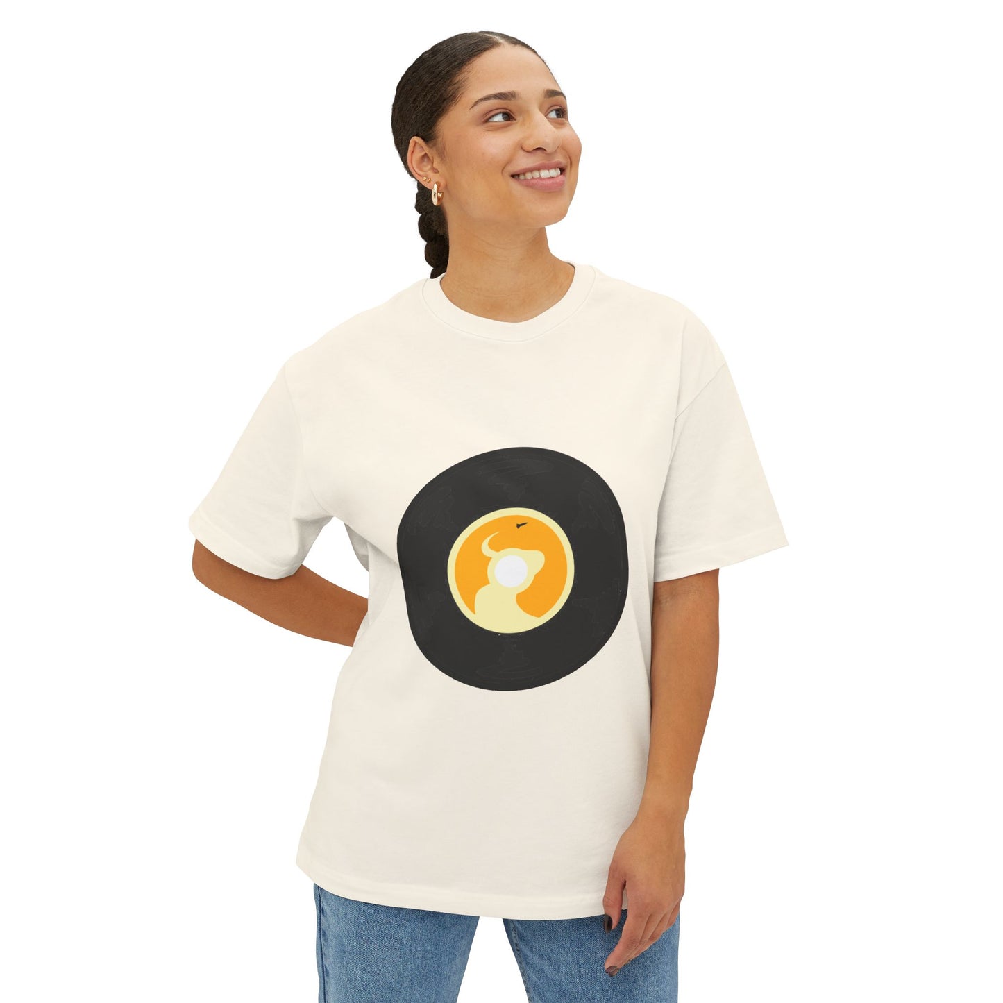 Crypto Rodeo Round Unisex Oversized Boxy Tee Printify