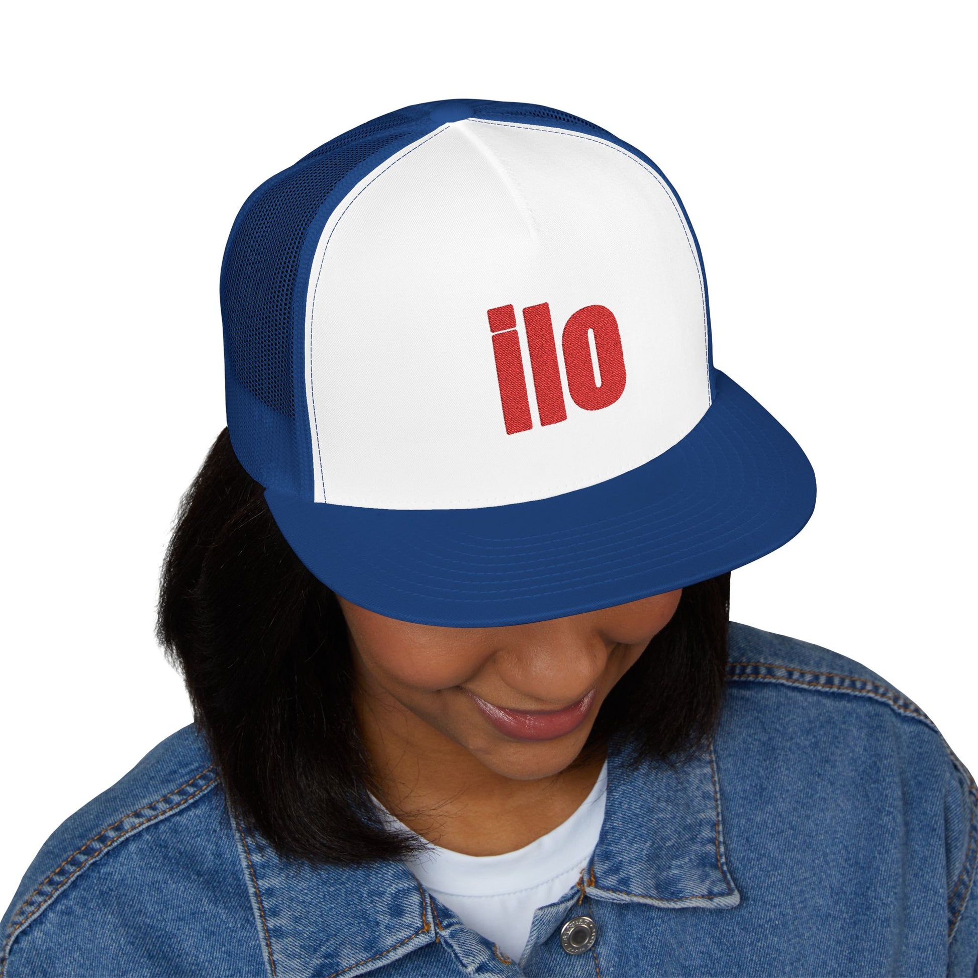 Billie Eilish Inspired Trucker Cap – Bold Red Block Edition Printify