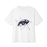 Purple Starry Eye-Oversized Tee Printify