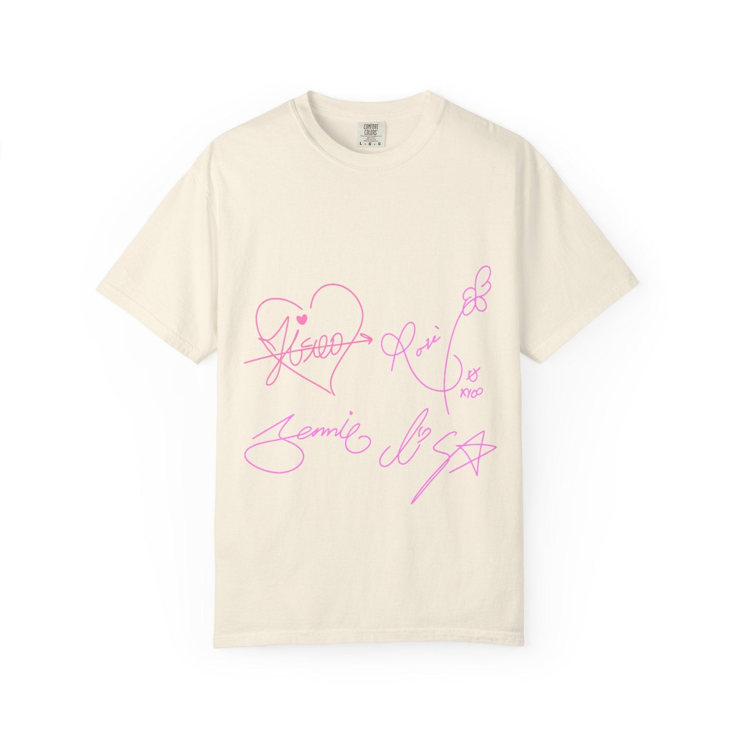 Signature Autograph – Dyed T-shirt Printify