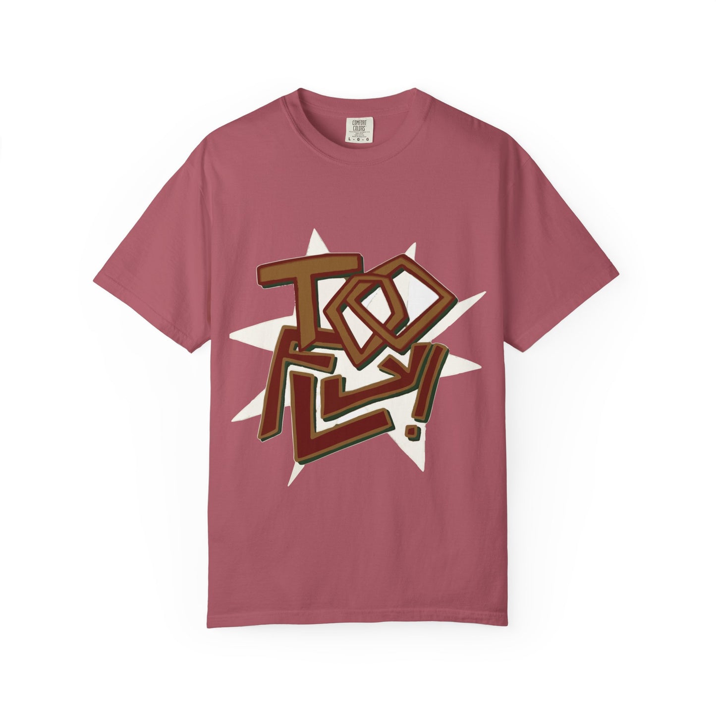 Geometric Lettering Unisex Garment-Dyed T-shirt - snazzymerch