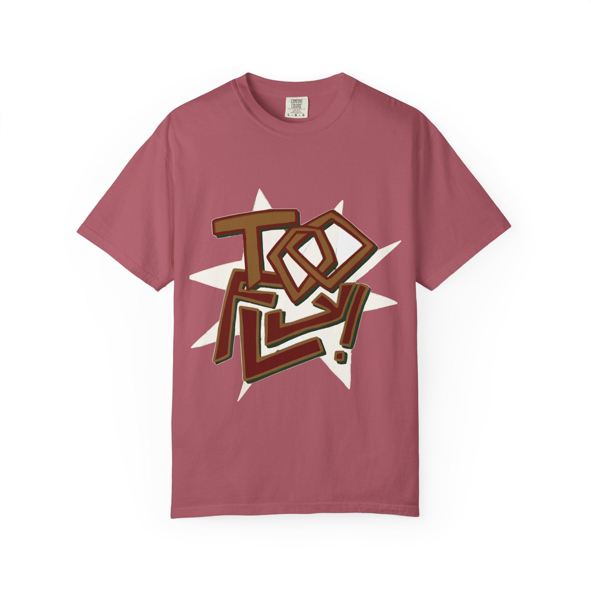 Geometric Lettering Unisex Garment-Dyed T-shirt - snazzymerch