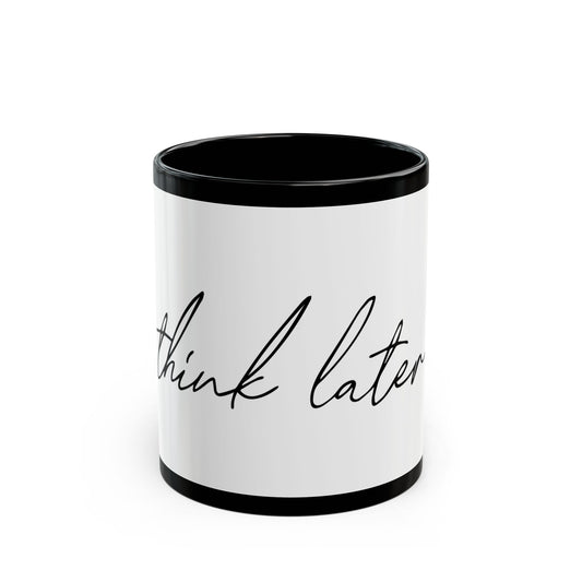 Retro Bold Black Mug (11oz, 15oz) - snazzymerch