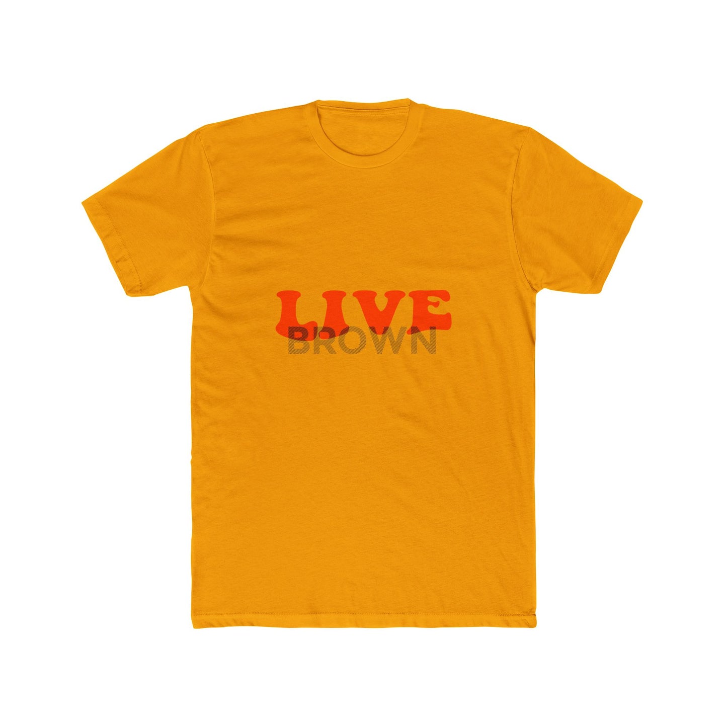 Retro Live Lettering Print Unisex Cotton Tee - snazzymerch