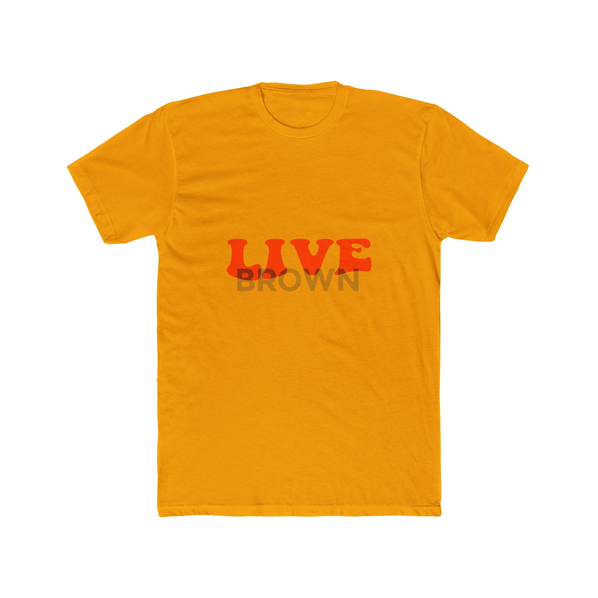 Retro Live Lettering Print Unisex Cotton Tee - snazzymerch