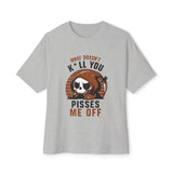 Oversized boxy Tee – Snazzy Piss Me off Edition Printify