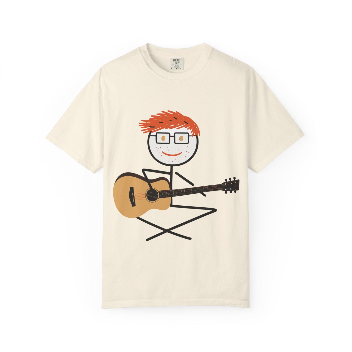 Ed Sheeran Guitar Dyed T-Shirt | Vintage Comfort