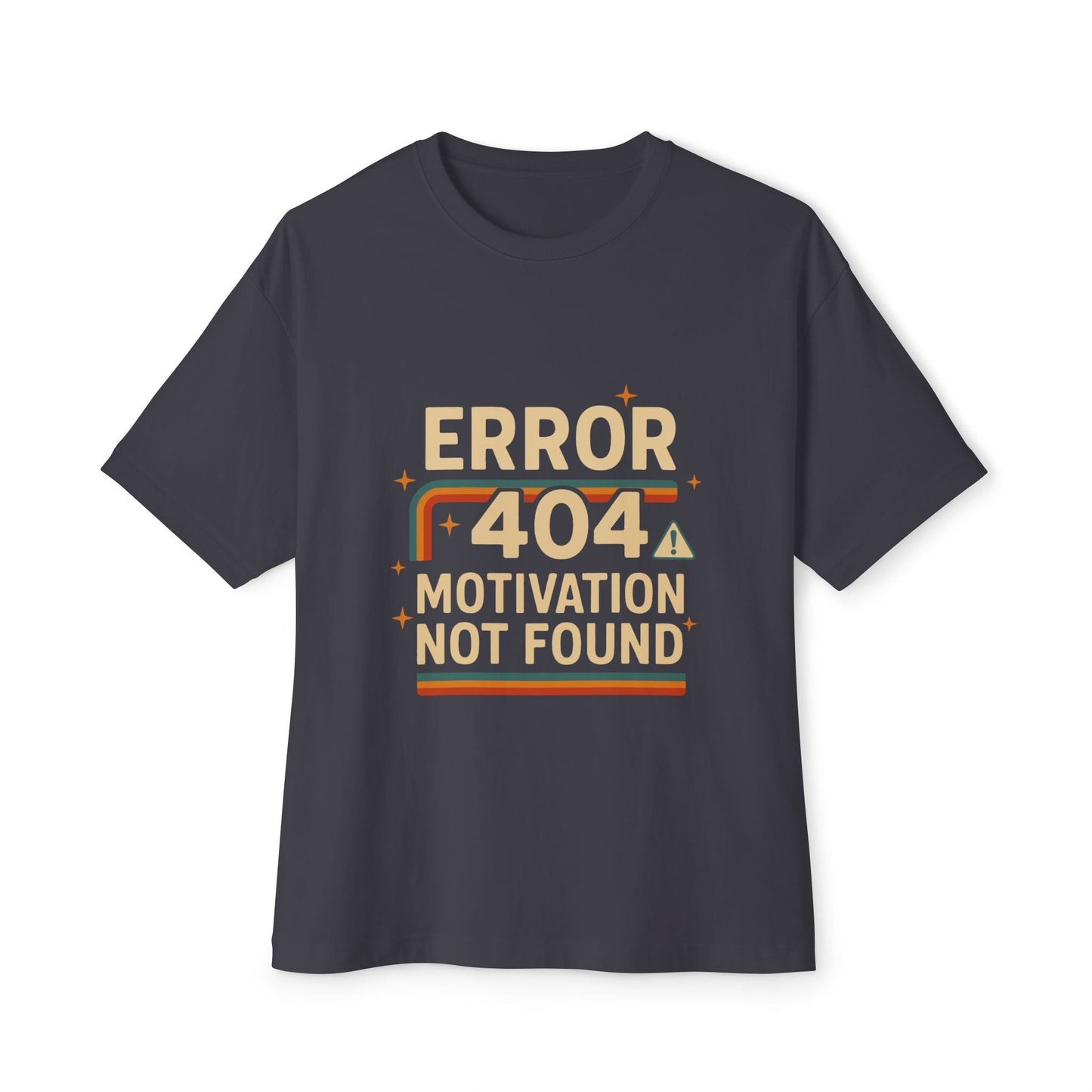 Unisex Oversized Tee – Snazzy Error 404 Edition Printify