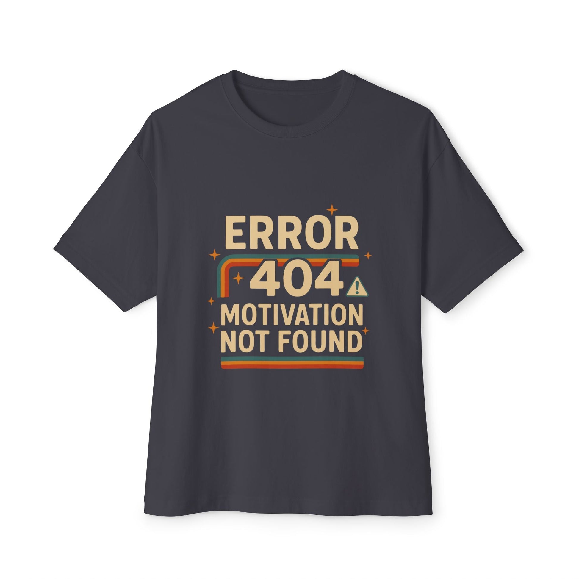 Unisex Oversized Tee – Snazzy Error 404 Edition Printify