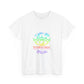 Vibrant Eye and Text Unisex Cotton Tee Printify