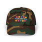 Retro Floral Groove Classic dad cap Printify