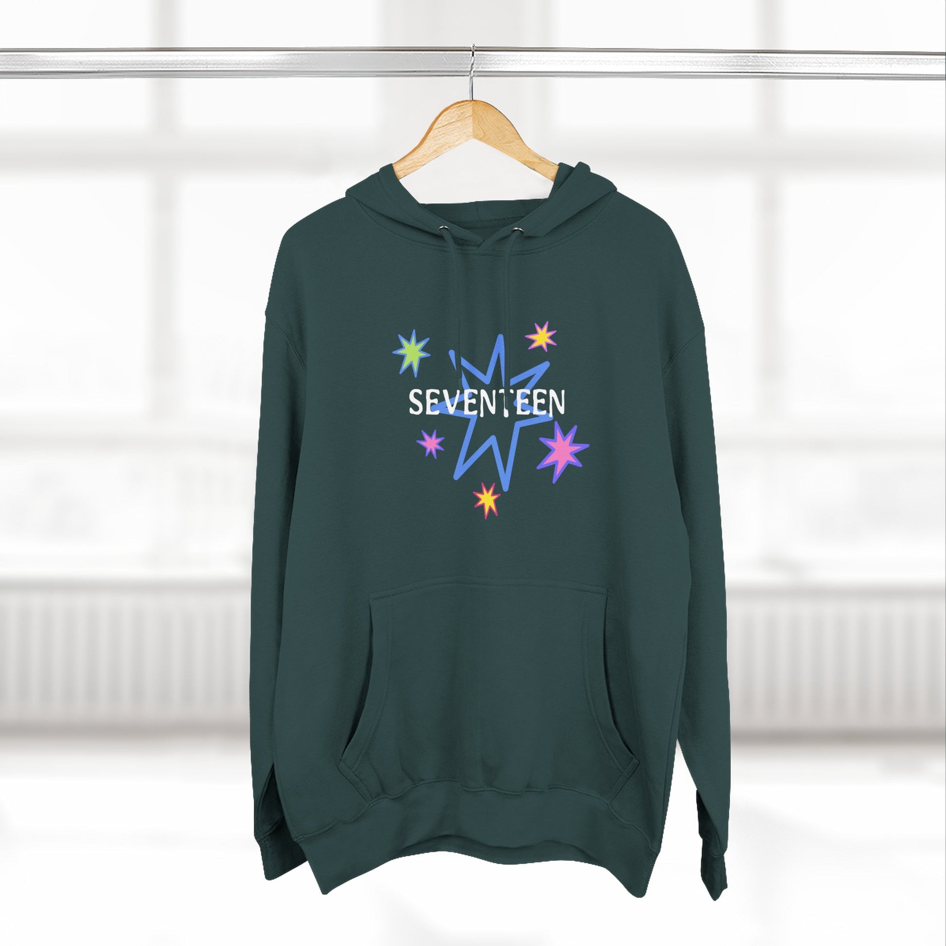 Starlight Seventeen Three-Panel Fleece Hoodie - snazzymerch