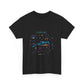 Neon Space Doodles Unisex Cotton Tee Printify